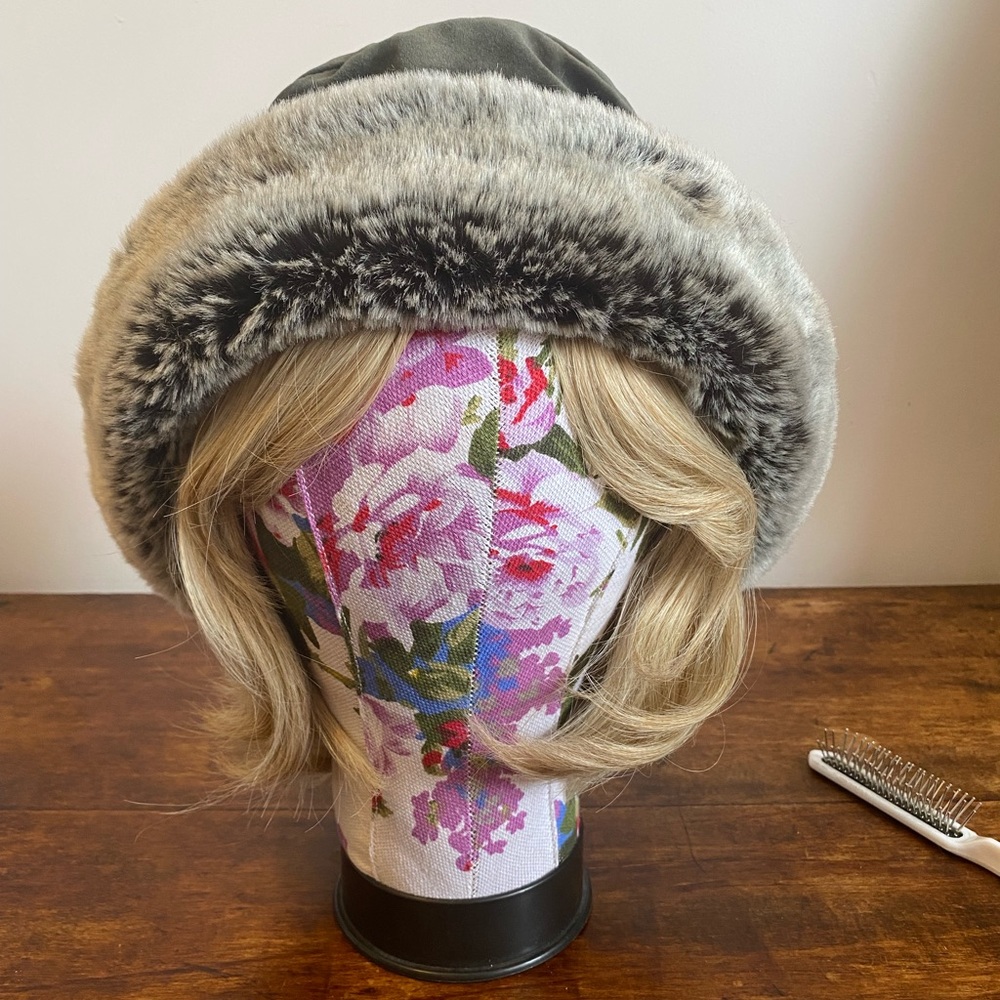Faux Fur & Velour Bucket Hat